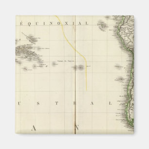 Íman Mapa do Atlas do Oceano Pacífico