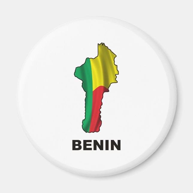 Íman Mapa Do Benim (Frente)