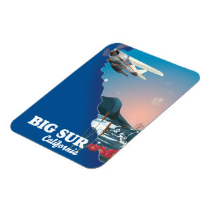 Íman Mapa do Big Sur California