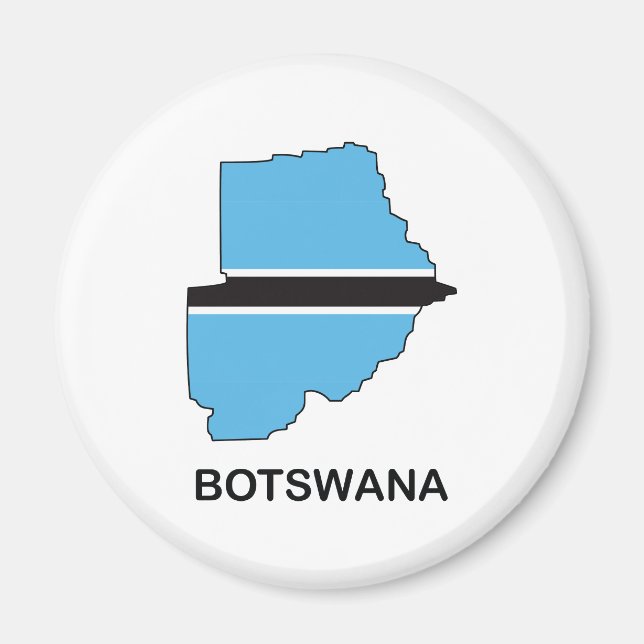 Íman Mapa Do Botsuana (Frente)