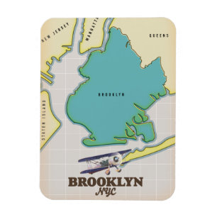 Íman Mapa do Brooklyn em Nova Iorque