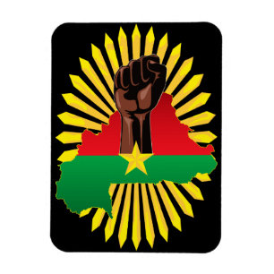 Íman Mapa do Burkina Faso, Bandeira e Resistência à Rev
