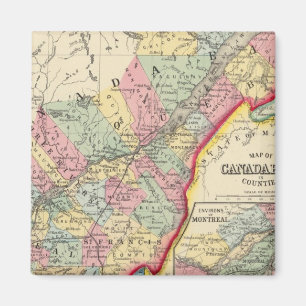 Íman Mapa Do Canadá Para Leste Em Países