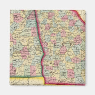 Íman Mapa Do Condado Da Geórgia E Do Alabama