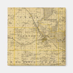 Íman Mapa do Condado de Benton, Estado de Iowa