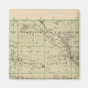 Íman Mapa do Condado de Butler, Estado de Iowa