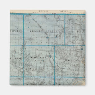 Íman Mapa do Condado de Des Moines, Estado de Iowa