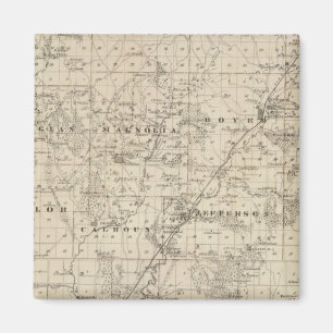 Íman Mapa do Condado de Harrison, Estado de Iowa