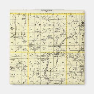 Íman Mapa do Condado de Johnson e de Viena