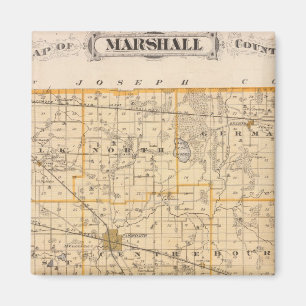Íman Mapa do Condado de Marshall