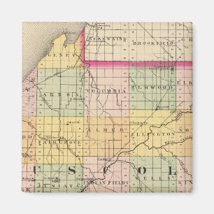 Íman Mapa do Condado de Tuscola, Michigan