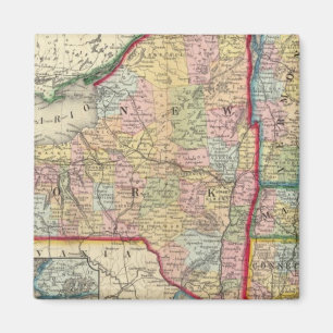 Íman Mapa Do Condado Dos Estados De Nova Iorque