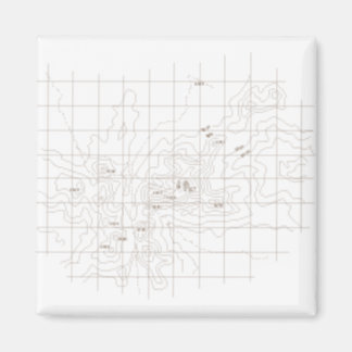Íman Mapa do contorno da montanha - Toubkal