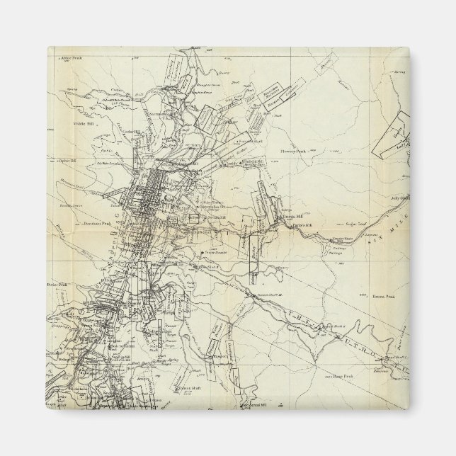 Íman Mapa do distrito de Washoe (Frente)