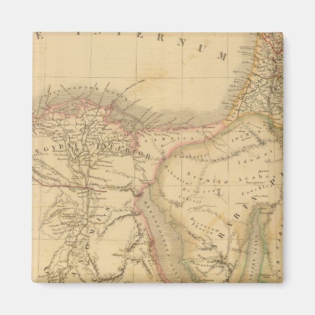 Íman Mapa do Egito, da Palestina e da Arábia (Frente)