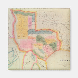 Íman Mapa do estado do Texas   1835