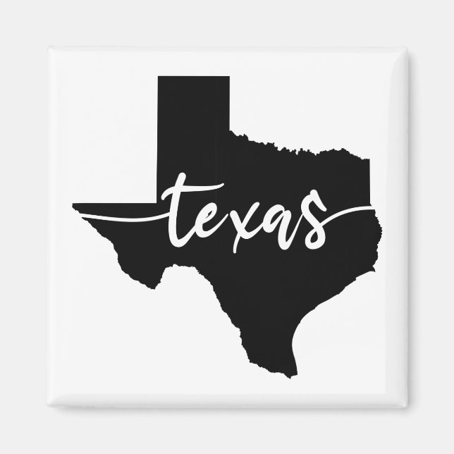 Íman Mapa do Estado do Texas EUA (Frente)