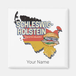 Íman Mapa do Estado Federal de Schleswig-Holstein Alema