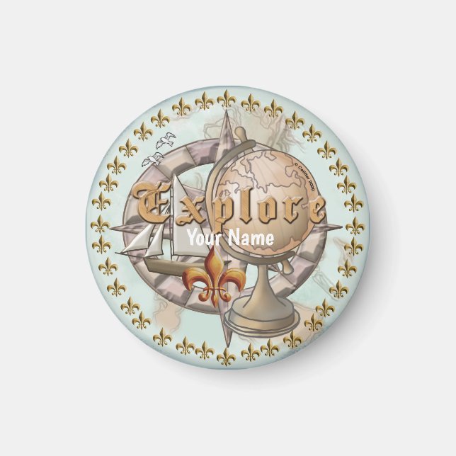 Íman Mapa do Explorer (Frente)