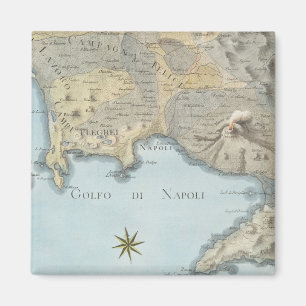 Íman Mapa do golfo de Nápoles e de arredores