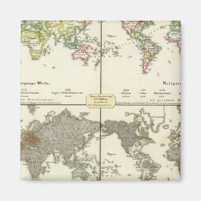 Íman mapa do governo do emprego religioso (Frente)