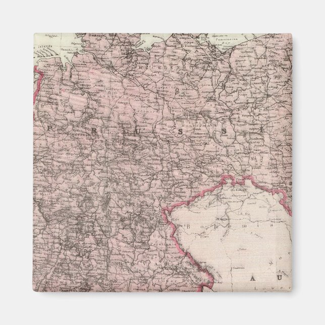 Íman Mapa do Império Alemão (Frente)