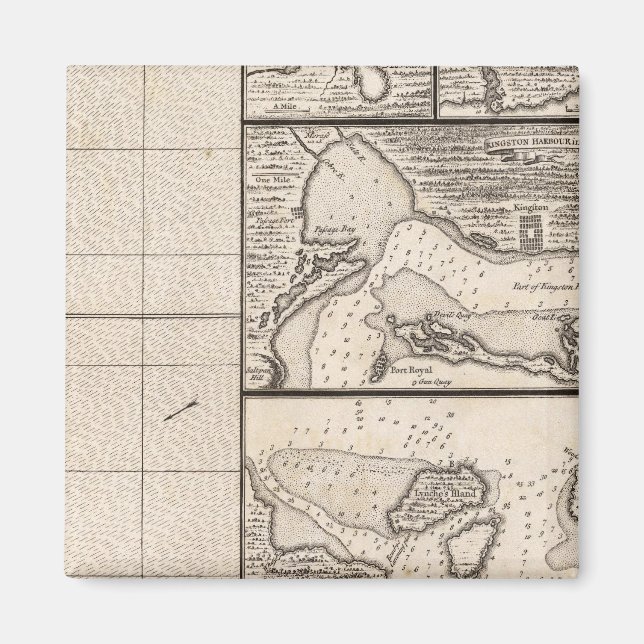 Íman Mapa do Império Britânico na América 16 (Frente)