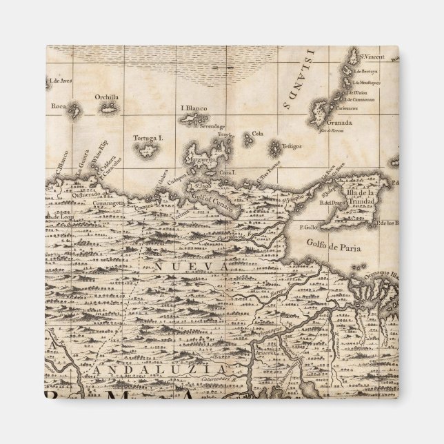 Íman Mapa do Império Britânico na América 19 (Frente)