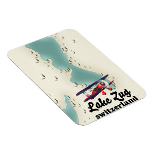Íman Mapa do lago de Suiça do lago de Staz Magnet