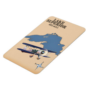 Íman Mapa do Lago Superior América do Norte