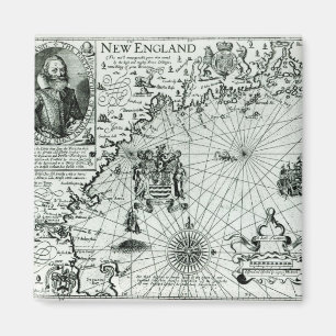 Íman Mapa do litoral de Nova Inglaterra