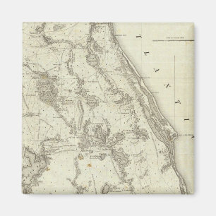 Íman Mapa Do Lugar Da Guerra Na Flórida