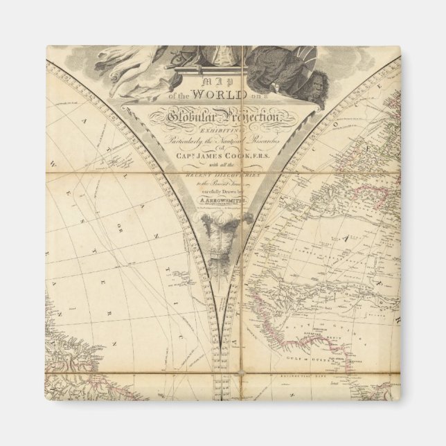 Íman Mapa do Mundo (Frente)