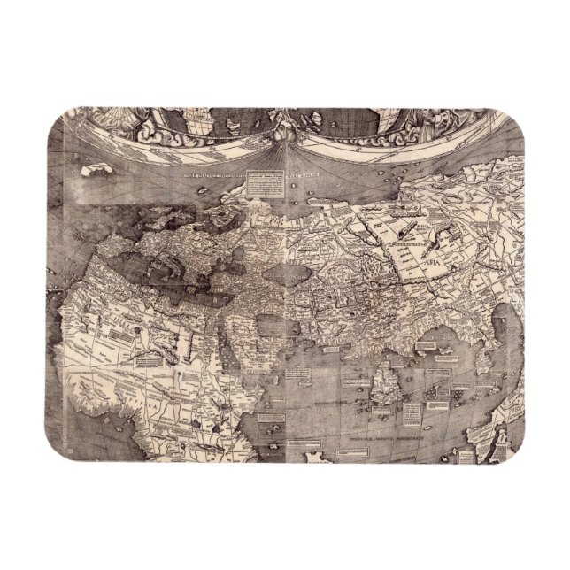 Íman Mapa do Mundo | 1507 (Horizontal)