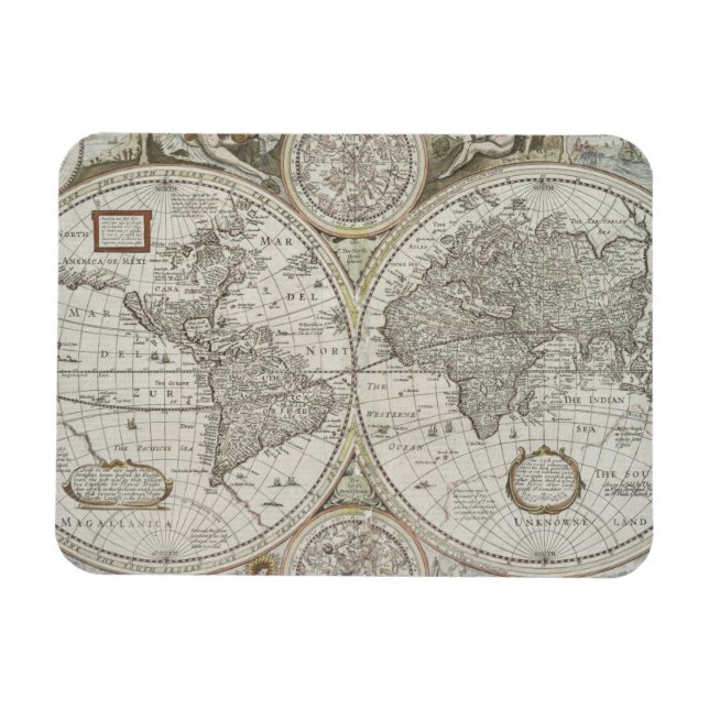 Íman Mapa do Mundo | 1676 (Horizontal)