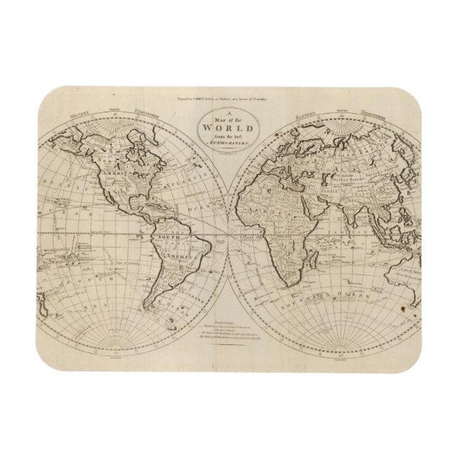Íman Mapa do Mundo 2 (Horizontal)
