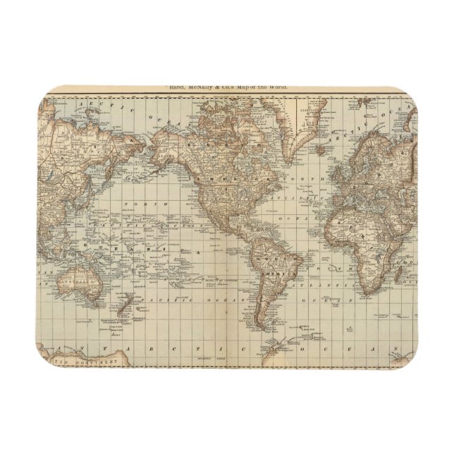 Íman Mapa do Mundo 2 (Horizontal)