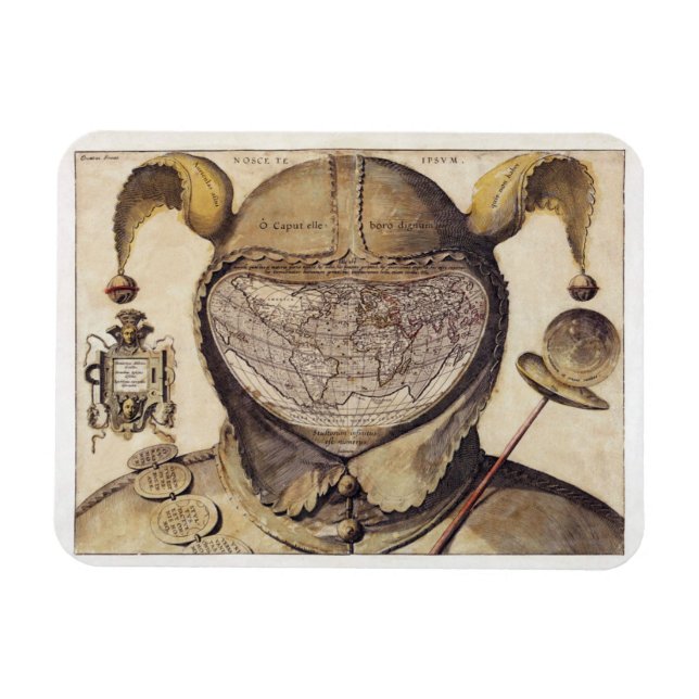 Íman Mapa do Mundo Boné de Fool (Horizontal)