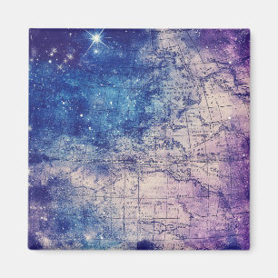Íman Mapa do Mundo Celestial Roxo (14)