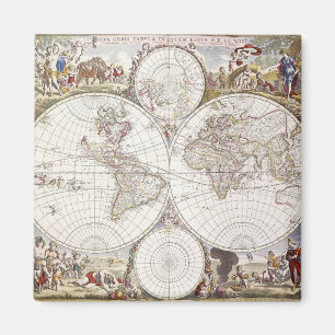 Íman Mapa do mundo do atlas Maior