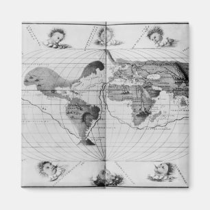 Íman Mapa do mundo que segue a viagem do mundo de