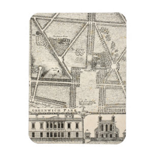 Íman Mapa do parque de Greenwich