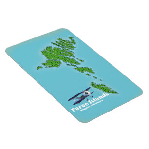 Íman Mapa do Reino da Dinamarca das Ilhas Faroé