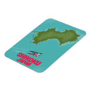 Íman Mapa do Shikoku Japão