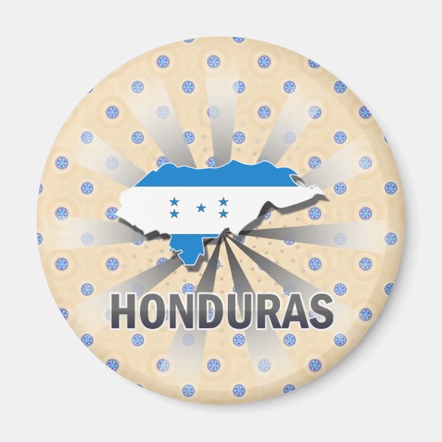 Íman Mapa do Sinalizador Honduras 2.0 (Frente)