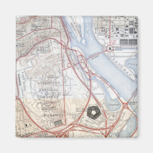 Íman Mapa do sistema rodoviário Pentágono