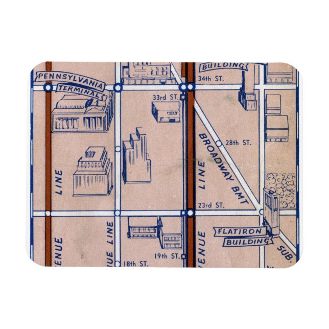 ÍMAN  MAPA DO SUBSÍDIO DE NOVA IORQUE, 1940 2 (Horizontal)