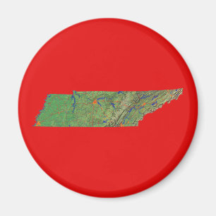Íman Mapa do Tennessee Magnet