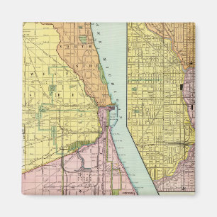 Íman Mapa do Terminal Ferroviário de Chicago
