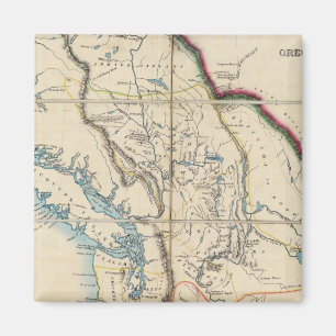Íman Mapa do Território do Oregon 2